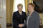 Liettuan presidentin Dalia Grybauskaiten työvierailu Suomeen 29. marraskuuta 2011.Copyright © Tasavallan presidentin kanslia